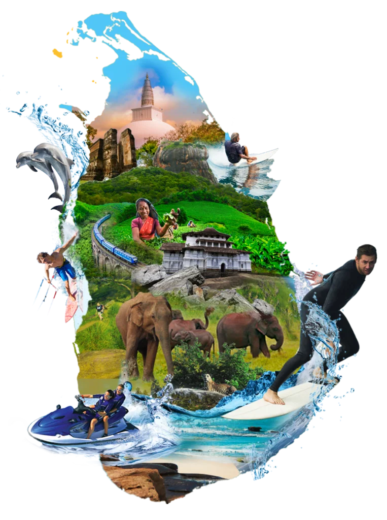 sri lankan travel map